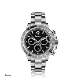 Designer horloges Rolx Luxe automatische mechanische heren Requin 116503 zilveren roestvrijstalen kast witte zeshands multifunctionele lichtgevende wijzerplaat keramische Adjusta XM86T
