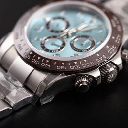 Designer horloges Rolx Heren 116506 Saffier 40 mm Cal4130 uurwerk Mechanisch Automatisch Arabische versie Keramische lunette Cirkels Lichtgevend Duiken 100M Midden-Oosten reg X