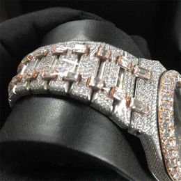 Designer horloges rose horloge polshorloges skelet diamanten horloge pass nieuwe gouden versie gemengd sier topkwaliteit mechanische eta u1fa