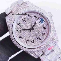 Orologi di design orologio con diamanti in pietra movimento Moissanite Mosang per montre de luxe Meccanico automatico 904L Fusione classica