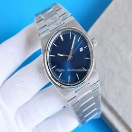 designer horloges De frisse lichtblauwe wijzerplaat van het nieuwe T137 paar en fijne stalen band klassieke en elegante heren 40 mm quartz 2280
