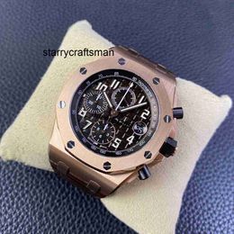 Designer Watches Bekijk heren vrouwelijke horloge APS Royal Offshore Series 42 mm diameter precisie staal 18k rose gouden gentleman casual horloge 26470Oro