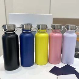 Bouteilles d'eau de styliste, tasses P, couleurs acidulées, Thermos, Style Harajuku, mignon, créatif, pour étudiants en Arts créatifs, tasse Portable fraîche