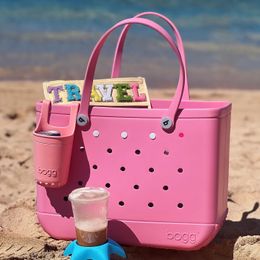 Diseñador impermeable cesta de PVC Bogg bolsa de playa chica para mujer compras bolso de lujo viaje grandes bolsas de totalizadores ahueca hacia fuera pochette de plástico para hombre bolso de fin de semana de verano
