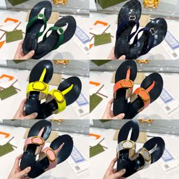 Designer Web Thong Sandal Pantoufles Plage Intérieur Plat Tongs En Cuir Noir Hommes Femmes Double Diapositives Été Vert Rouge Nylon sandale Dames 30ZJ #