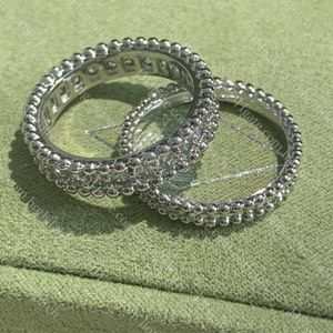 Designer trouwringen voor vrouwen High Qualiry Diamond Ring Ladies Exquisite verlovingsring Luxe jubileumjubileum sieraden geschenk met doos