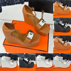 Designer Wedge Heel Dames Hoge hakken Sandaal Dikke bodem Casual schoenen Dames Leisure Summer Wedges Sandalen vrouw schoenen vrouwen platform casual sandalen maat 35-42