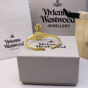 Designer Westwood New Bracelet Bracelet Womens français haut de gamme Full Full Diamond Edition Hicraft Quality