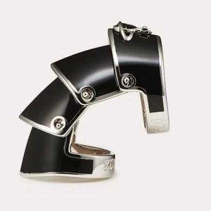 Designer Westwoods Colorful Lacquered Four Section Armor Ring avec conception avancée Couple de couple