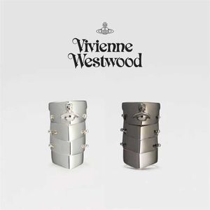 Designer Westwoods Four Bone Joint Armor Saturn Ring Che Shengyuans même style or et argent Cool Mens Womens Nail