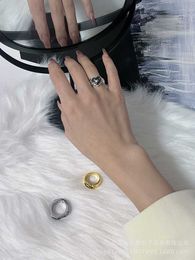 Designer Westwoods Punk Cool Style Old Saturne Moyen Âge Ring Fashion Black Love Planet Female Nail