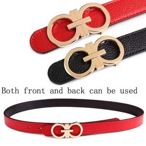 Designer ceintures blanches STRAP STRAP de haute qualité en cuir authentique Famme Marque Brand pourdies 'Belt for Jeans Jirt Girls Red Pin Buckle 231T