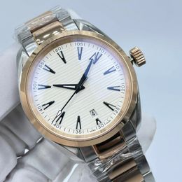 Designer Groothandel Classic Men Luxe vierkant Watch 41 mm Geneve echte roestvrijstalen mechanische horlogekas en armband mode lexwathces