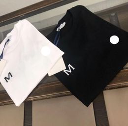 Designer Wholesale Summer Men's T-shirt Pure Coton Coton à manches courtes Mode Classic Black and White Plus T-shirt pour hommes S-4XL