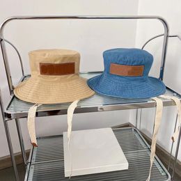 Designer large bord seau chapeaux été hommes femmes chaîne rétro soleil chapeau seau contraste couleur décontracté soleil chapeaux