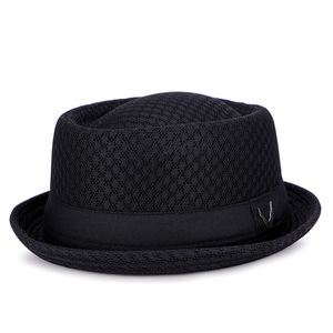 Designer brede rand hoeden emmer hoeden varkenspaart hoed heren brede rand vilt jazz fedora hoed met veren heer klassieke kerk bruiloft luxe hoeden voor vrouwen