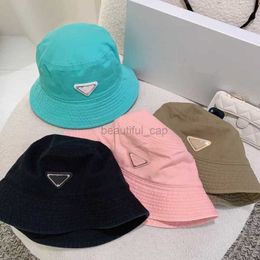 Diseñador Hates de borde ancho Bucket Hats Protección solar Mujeres Al aire libre Summer Sunhat Fisherman P Designer Wide Brim Hats para gorras de playa