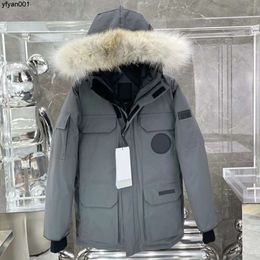 Designer Winter Donsjack Heren Dames Mode Trend Bont Parka's Liefhebbers Verdikte Warmte Veer Waterdicht Warm Outdoor Jas Zwart 3xdx