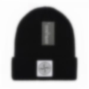 Designer winter gebreide muts STONE hoed mode motorkap chic herfst cap voor dames heren EILAND schedel buiten 17 kleuren hoeden Muts S-8