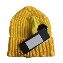 Designer hiver bonnet tricoté chapeau de laine femmes gros tricot épais bonnets chauds chapeaux femme bonnet bonnet casquettes 6 couleurs topstoney haute rue marée chapeau de sport