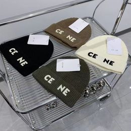 Designer Winter Gebreide Beanie Wollen Muts Vrouwen Gebreide Dikke Warme Mutsen Hoeden Vrouwelijke Motorkap Beanie Caps 12 kleuren 22