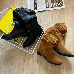 Designer hiver luxe Isabels Dicker femmes bottines en daim cuir Marants Cowboy Boot classique Chelsea Lady DEWINA Booty Cowboy bottes Martin Booties IM1