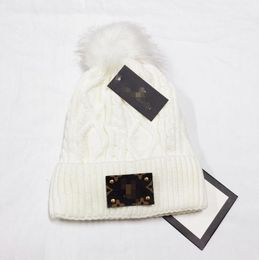 Designer Hiver Homme Femme Beanie Casual Caps Ski Warm Designer Wool Knit Hat