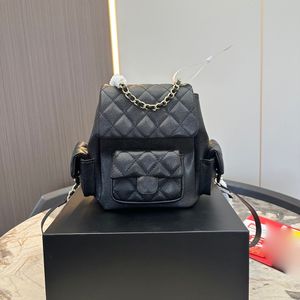Designer Woman Backpack Designers Book Bag Sac Schoolbag Bookbag pour femmes Caviar Leather Luxury Fshion Classic Style Mochila Sac A DOS Mini Backpacks