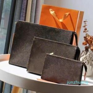Designer Woman Bag Handtas Portekoppeling Wallet 56 Zak Cosmetische koffers Women Fashion Flower Checkers 324G