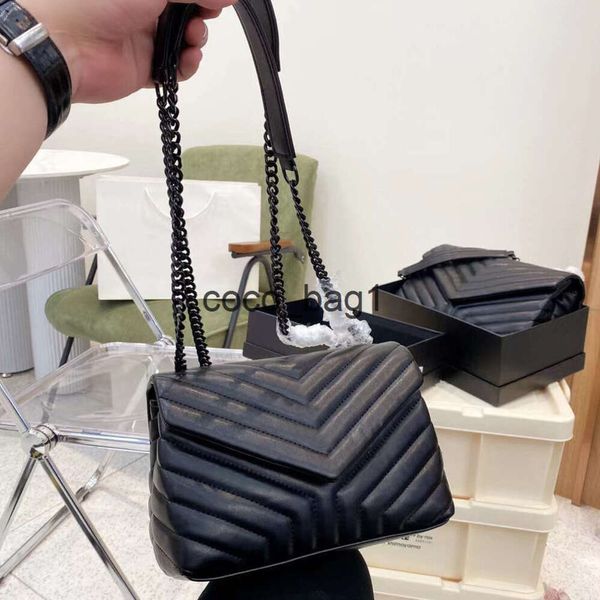 designer femme cross body sac à main sac à bandoulière marque LOULOU couture en forme de Y en cuir dames chaîne en métal de haute qualité à clapet messager en gros