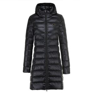 Designer Dames Donsjack Lange jas Hoodies Winterparka's Mode P Letter Winddicht Warme bovenkleding Donskleding voor koppels