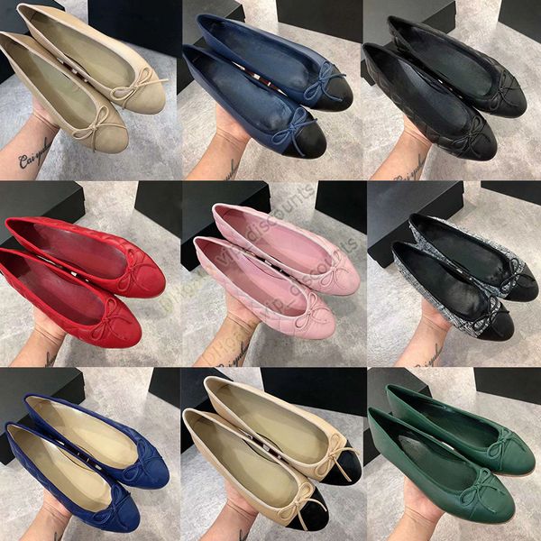 Designer Woman Flats Chaussures mode Slip peu profond sur femmes Soft Sole Ballet Shoes Ladies Outdoor Ballerina Ballerina Dance Plateforme Dhagtes