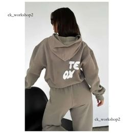 Designer Woman Hoodies Off White Tracksuits Dames Fashion Sports and Leisure Set Hoge kwaliteit Pure katoenen brief Gedrukte Solid Color Hoodie Set 933