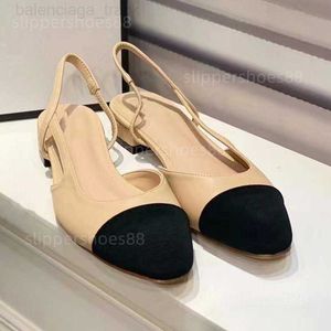 Designer Femme Sandales Chaussures Espadrilles Slingbacks Ballerines Talon Chunky Beige Noir Classique Sandale Espadrille Cuir De Veau Agneau Slingback Sandales ccity