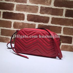 Designer femme sac à bandoulière en cuir véritable boîte d'origine mode date code numéro de série marmont tout sac à main clutch230f