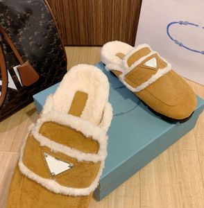 Designer Femme Pantoufles Mode Luxe Chaud Mousse À Mémoire Daim Peluche Shearling Doublé Slip Sur Intérieur Extérieur Sabots Maison Femmes Sandales Chaussures De Mode Edfr