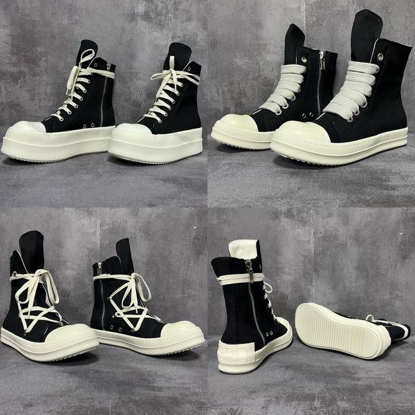 Diseñador mujer zapatilla de deporte botas para hombre zapato sabor a leche nieve lona bota alta diseños negros transpirables con cordones zapatos de hombre zapatos de cuero de moda al aire libre con tamaño de caja 35-47