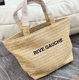 Designer -Vrouw Straw Beach Tags Tote Bag Luxe handtas Haak Winkelen Takken Handtassen Mode Lady Turnus