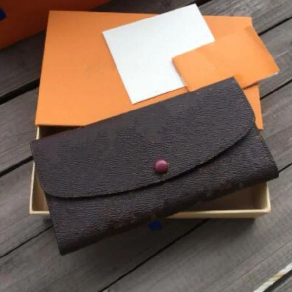 Diseñador Mujer Monedero Monedero Caja original con código de fecha Titular de la tarjeta Damier Flor marcada Número de serie Bolso de mujer 01