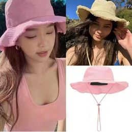 Designer Woman Wide Brim Chapeaux Summer le Bob Artichaut Chapeau de seau Sunshade pour les chapeaux de voyage en plein air