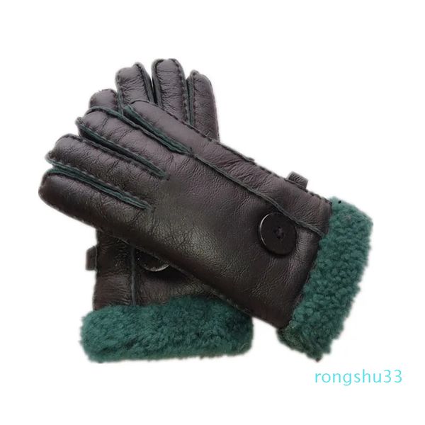 Guantes de lana de diseñador para mujer, guantes elegantes y cálidos a prueba de viento, guantes Antize