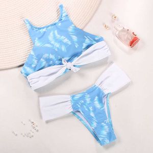 Designer Woman Zrtak Ruffle Bikini Print floral Swimsuit Biquinis Feminino Bow Maillots de bain en dentelle de baignade Femmes Bikins Hollow out 708