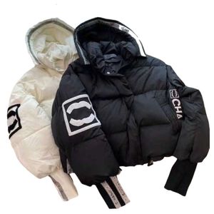 Designer Domans Down Jacket Autumn and Winter Dames Puffer Jackets Coat Borduurwerk C Rapel Hapel Zipper Casual Korte Kleine Parka Wind Breaker