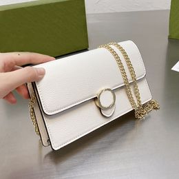Designer femmes 2G chaîne sac à bandoulière 2021s Italie marque peau de vache bandoulière portefeuille en cuir véritable Mini sac à main Luxurys Designers sacs sac à main