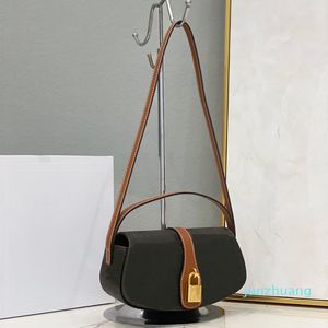 Designer- sac femme toile cuir impression sac à bandoulière mode sac à main pochette tabou sac à serrure en métal