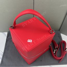 Designer Women Bag Fashion Sieve Bag Echt lederen schouder messenger tas luxe merk draagbare cosmetische tas grote capaciteit 2023 nieuw zwart rood