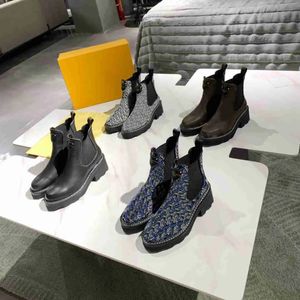 Designer Femmes Beaubourg Botkle Boots Squad de mode Boots de luxe épais