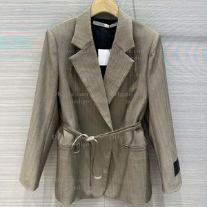 Designer dames blazer jas jas kleding vrouw klassieker een letters riem lente nieuw vrijgegeven tops