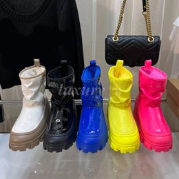 Designer dameslaarzen Dopamine Jelly Boot Waterdichte antislip regenlaarzen Australië Warme snowboots Katoenen schoenen met dikke bodem