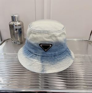 Sombrero de pescador de diseñador para mujer, sombreros de ala ancha, sombrero de pez de verano, moda de calle Hip-hop, letra de lujo P, triángulo, vaquero para hombre